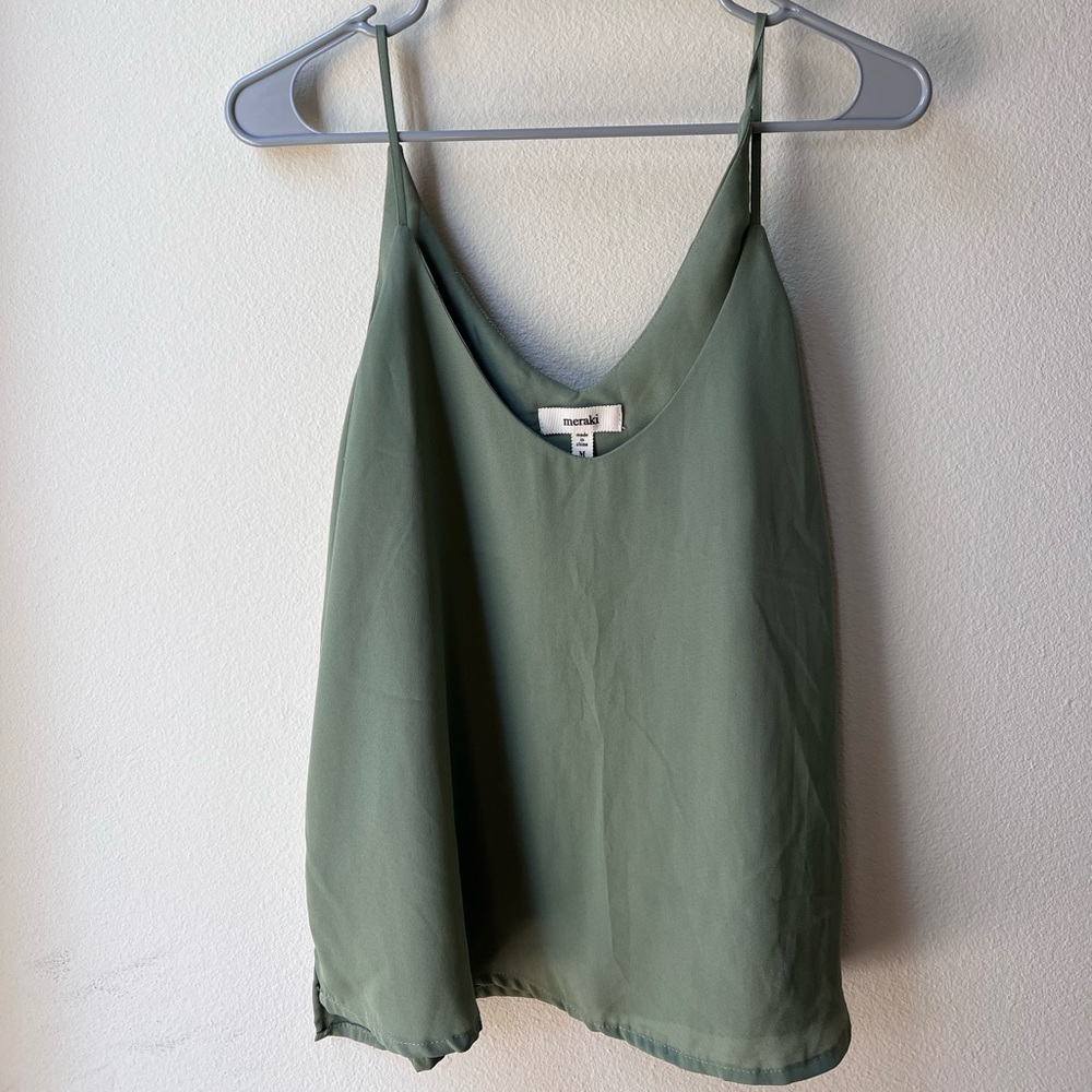Meraki Olive Green Tank